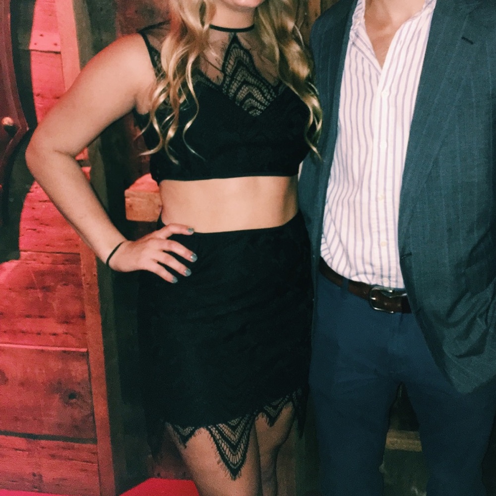 Black Two Piece Tobi Dress